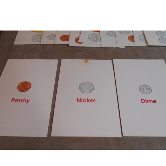 Vintage 1994 Time & Money Flash Cards School Zone Publishing #04016 Complete - Picture 7 of 11